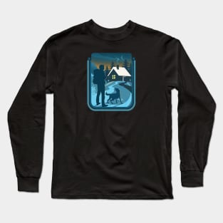 Social Distancing: Walk the Dog Long Sleeve T-Shirt